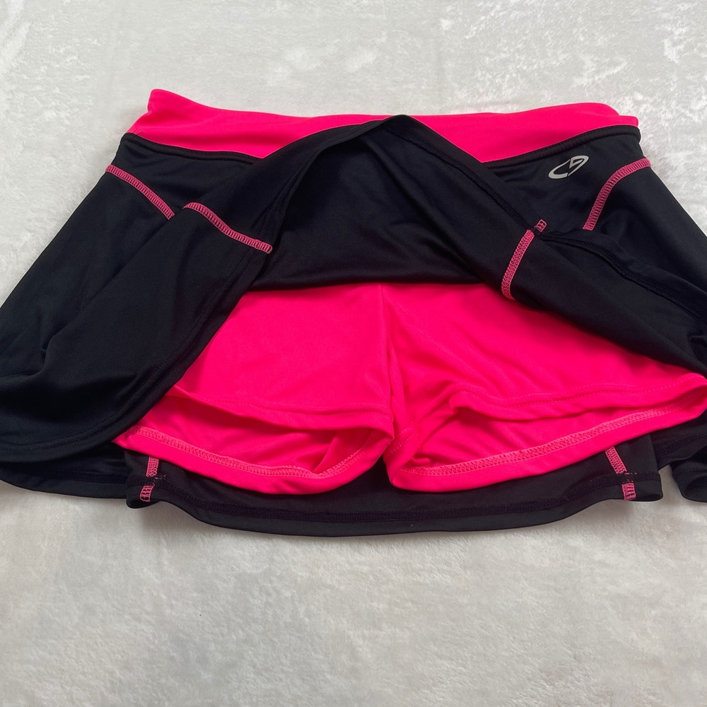 C9 Champion Duo Dry Womens XL Black Neon Pink Athletic Tennis Golf Skort 14-16